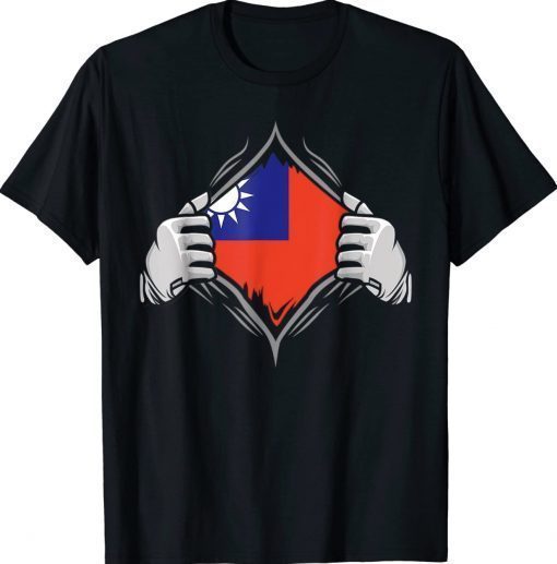 Super Taiwan Heritage Proud Taiwanese Roots Flag 2022 TShirt