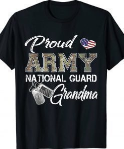 Proud Army National Guard Grandma Military Pride Unisex TShirt