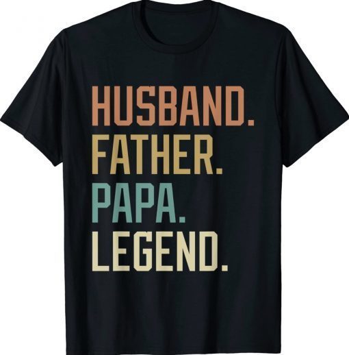 Husband Father Papa Legend Father's Day 2022 TShirt