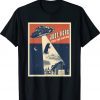 Alien Farm Abduction Beam Funny Retro Bacon Lover UFO Pig Unisex TShirt