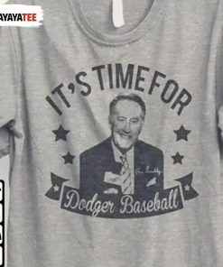 Vin Scully It’S Time For Dodgers Baseball 1927-2022 Vintage Shirts