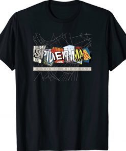 Spider-Man 60th Anniversary Comic Clippings Logo TShirt