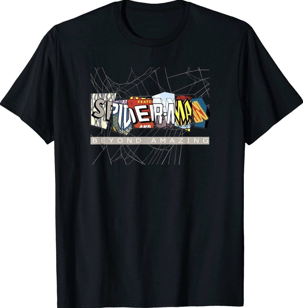 Spider-Man 60th Anniversary Comic Clippings Logo TShirt