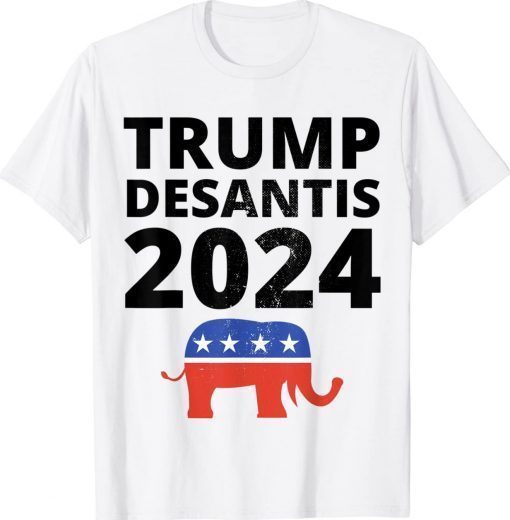 Trump Desantis 2024 The Freedom Ticket USA Elephant Shirts