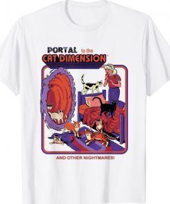 Portal To The Cat Dimension Halloween Vintage Shirts