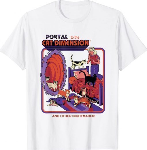 Portal To The Cat Dimension Halloween Vintage Shirts