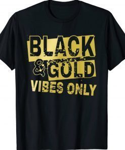 Black and golds cool unisex shirts