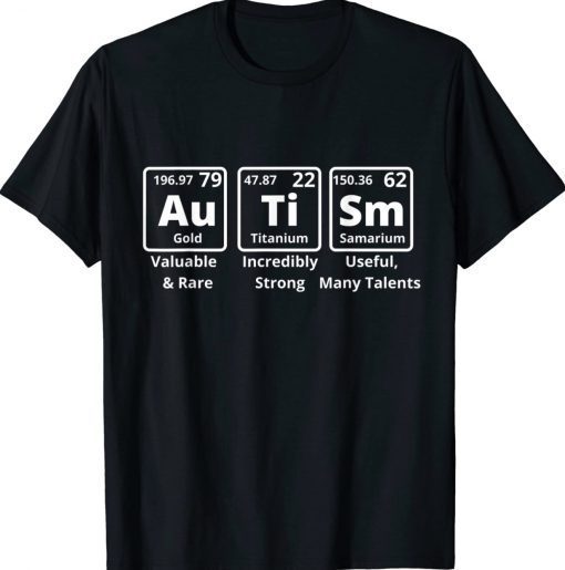 Autism Periodic Table Elements Spelling Gift TShirt