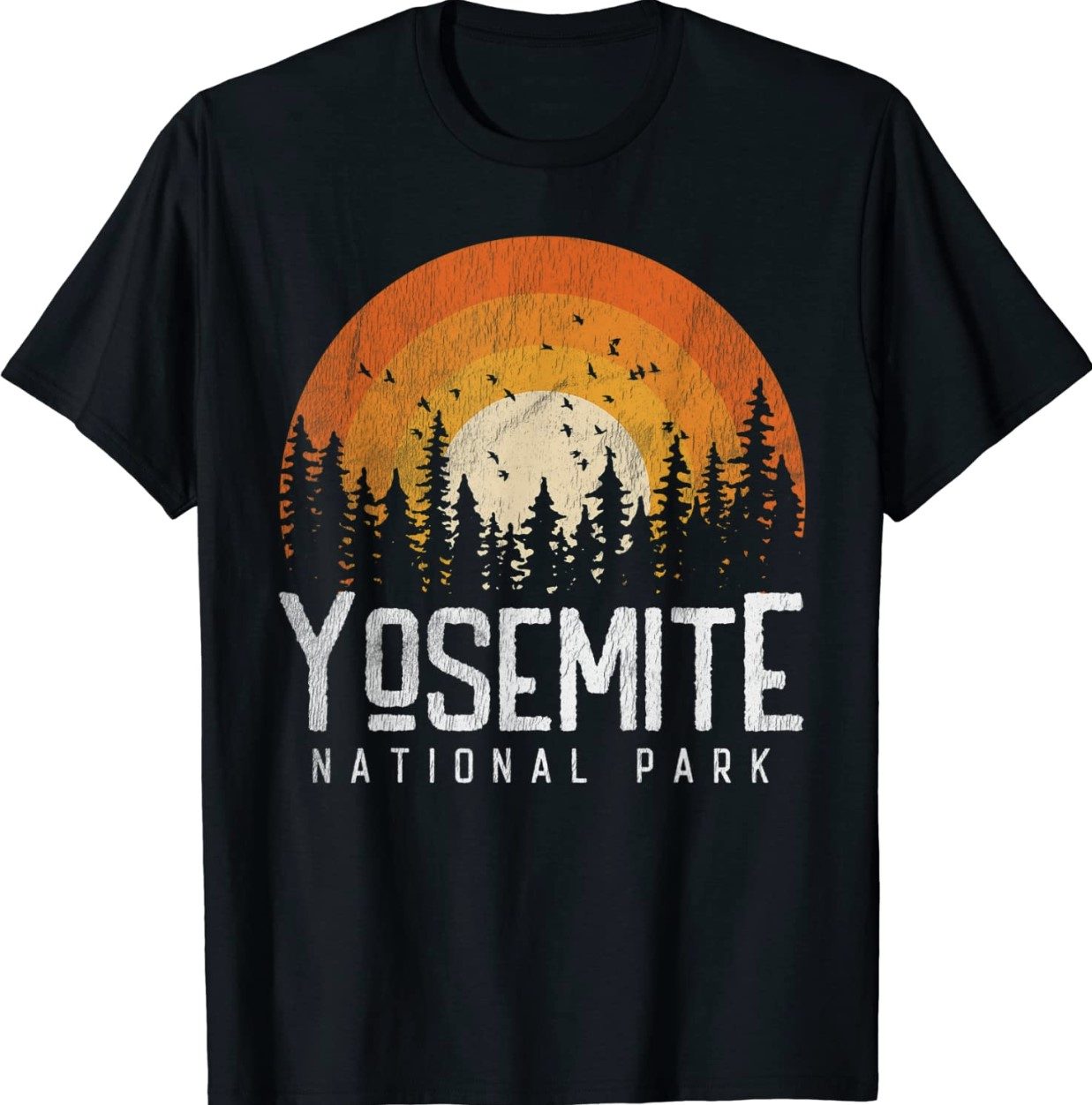 Yosemite US National Park Retro Style 70s 80s Unisex TShirt - ReviewsTees
