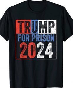 Anti-Trump America Flag Trump Prison 2024 Unisex TShirt