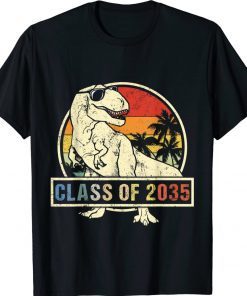 Class Of 2035 Grow With Me First Day Of School Dinosaur 2022 Shirts