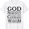 Serenity Prayer AA NA Sober Recovery Vintage Shirts