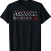Assange Snowden 24 Vintage TShirt