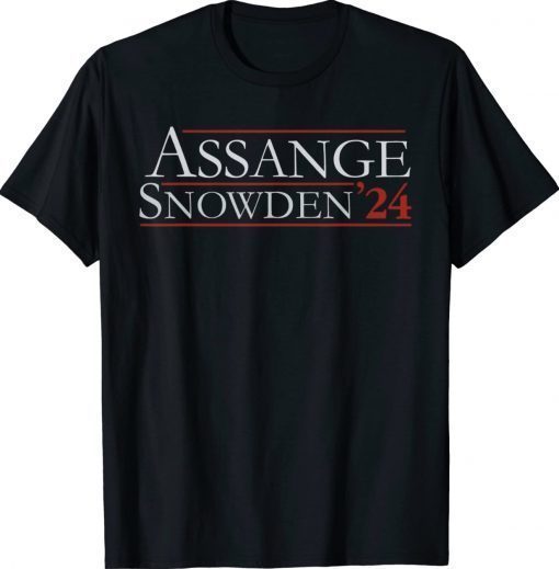 Assange Snowden 24 Vintage TShirt