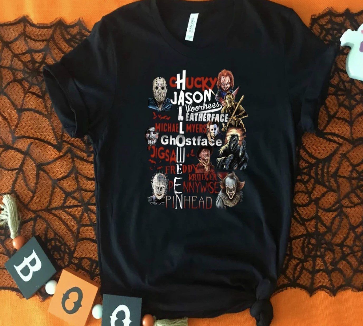 Halloween Horror Movie Killers Scary Friends Funny Shirts