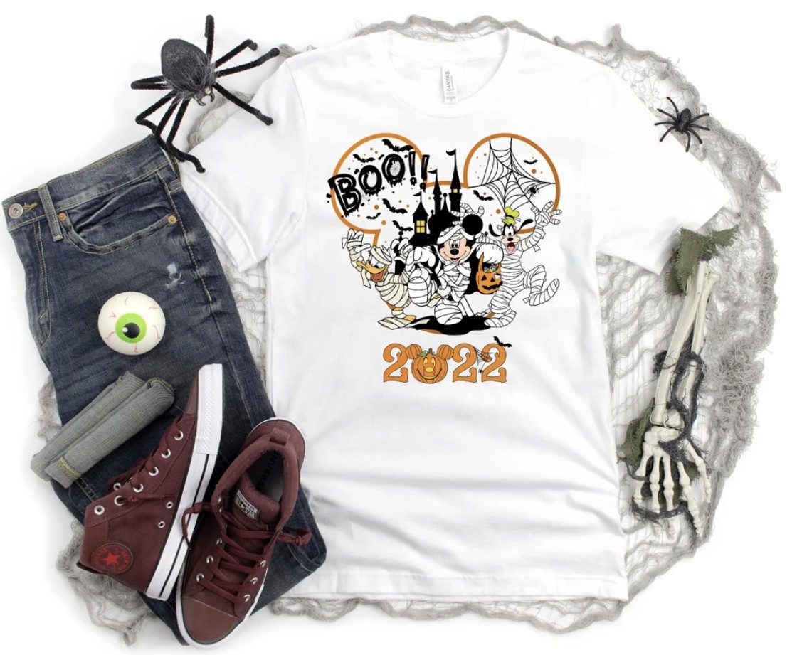 Halloween Disney Characters Mummies Disney Halloween Vintage TShirt
