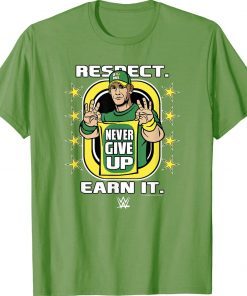 WWE John Cena Respect Earn It Cartoon Wrestler Unisex TShirt