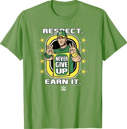 WWE John Cena Respect Earn It Cartoon Wrestler Unisex TShirt