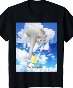 This is the life this is my life Cat with lemonade Vintage TShirt