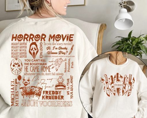 Halloween Horror Movies Horror Movie Characters Gift T-Shirt