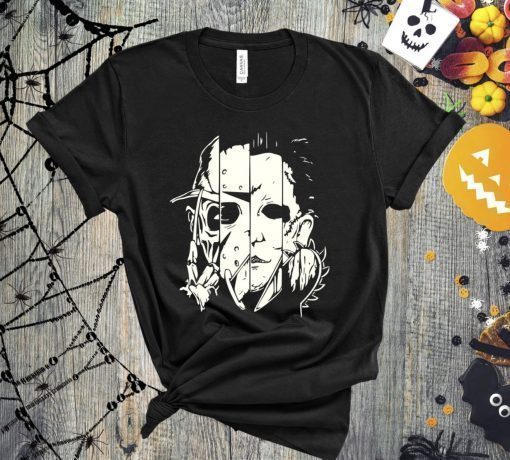 Horror Movie Killers Scary Friends Friends Halloween Gift Shirts