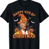 Happy 4th Of Christmas Confused Biden Witch Scary Halloween 2022 Shirts