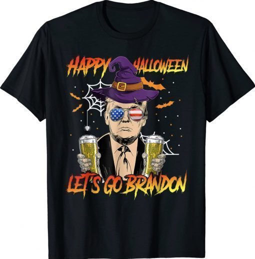 Trump Drinking Beer Halloween Costume Sarcastic Anti Biden 2022 Shirts