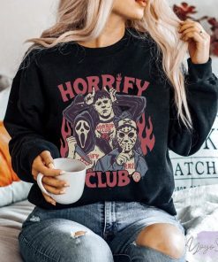 Horrify Club Halloween Hell Devil Fire Horror Scary Movies TShirt
