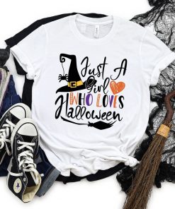 Just A Girl Who Loves Scary Halloween 2023 TShirt
