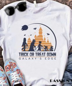 Trick Or Treat Down Galaxy's Edge Star Wars Darth Vader 2023 TShirt