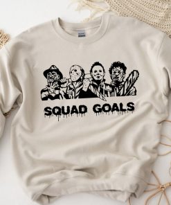 Halloween Horror Squad Goals Horror Movie Killers Funny Shirts