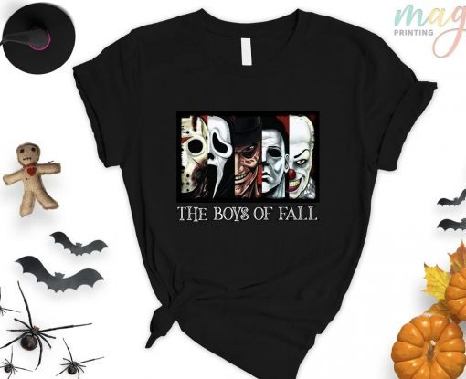 The Boys of Fall Shirt, Horror Movie Killers Shirt, Jason Voorhees Shirt, Scream Shirt, Freddy Kruger Shirt, Michael Myers Shirt, IT Shirt