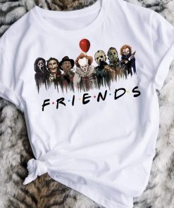 Vintage Friends Halloween Horror Movie Killers Scary Friends TShirt