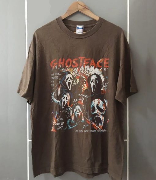 Ghostface Horror Movie Let's Watch Scary Funny TShirt
