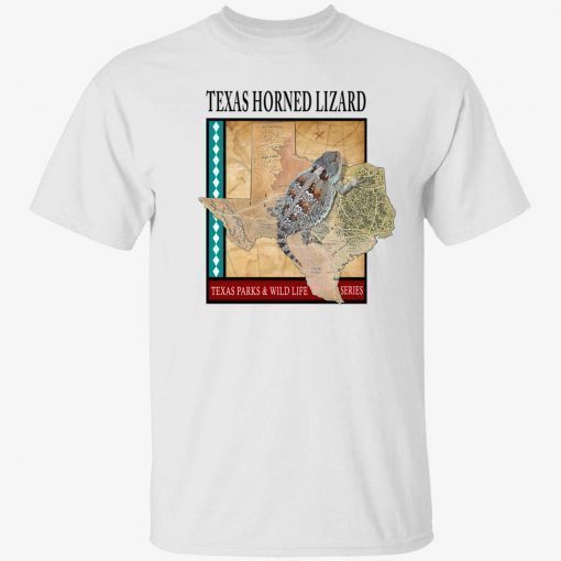 Texas horned lizard texas parks and wildlife series tee shirt