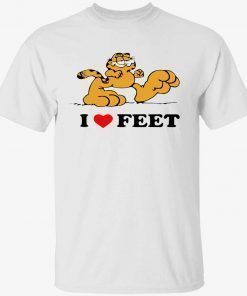 I love feet garfield vintae tshirt