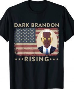 Dark Brandon is Rising Dark Brandon Rises Pro Biden USA Flag Vintage Shirts