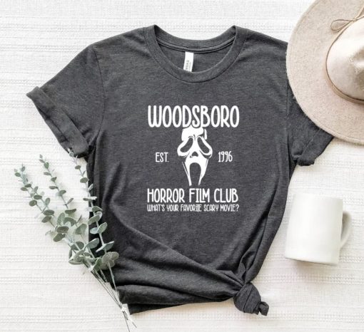 Woodsboro horror film club horror gift tshirt