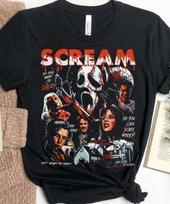 Retro 90s Scream Movie Horror Movie Fan Unisex TShirt