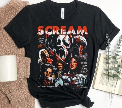 Retro 90s Scream Movie Horror Movie Fan Unisex TShirt