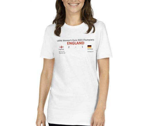 Official England Women's Euro 2022 Champions TShirt