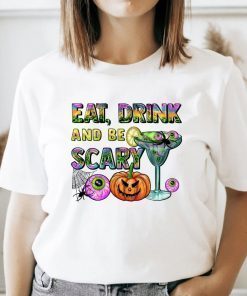 Eat Drink And Be Scary Halloween Fall Latte 2022 Shirts