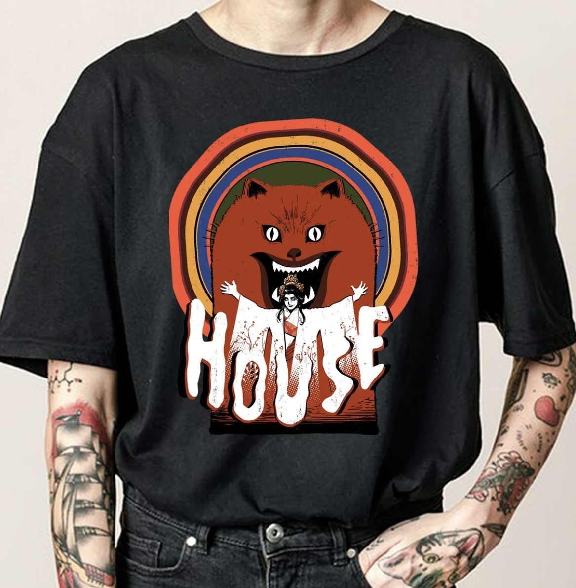 Hausu House Poster Japanese Horror Movie 1977 Unisex TShirt