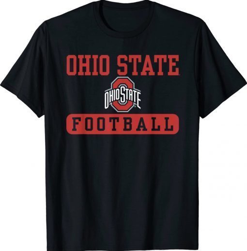 Ohio State Buckeyes Football Bar Black Gift TShirt