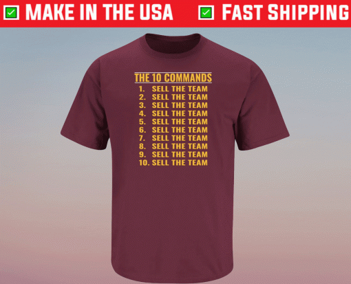 The 10 Commands Sell the Team Washington Football 2022 Shirts