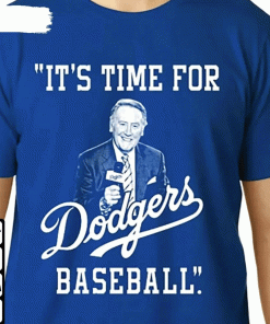 Rip Vin Scully It’S Time For Dodgers Baseball Legendary Dodgers Unisex TShirt