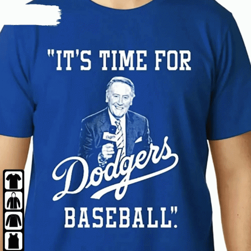 Rip Vin Scully It’S Time For Dodgers Baseball Legendary Dodgers Unisex TShirt