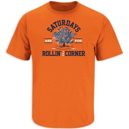 Saturdays Are For Rollin' the Corner Auburn Tee Shirt