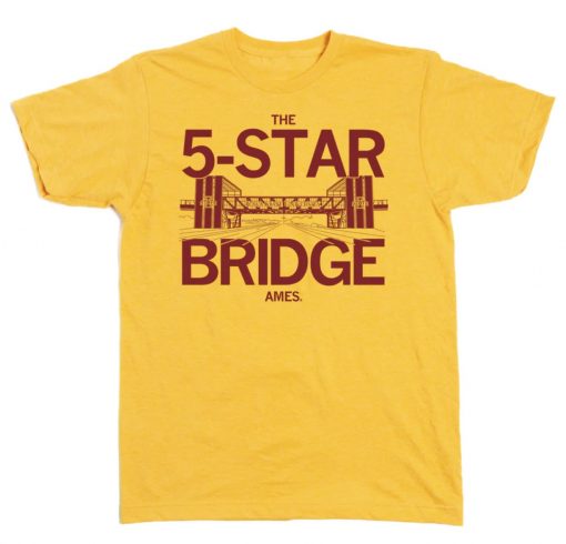 The 5-Star Bridge of Ames Unisex Shirts