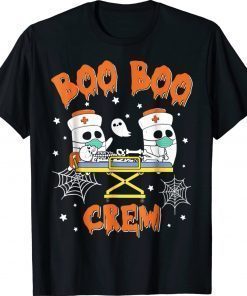 Boo Boo Crew Ghost Doctor Paramedic EMT Nurse Halloween Funny Shirts